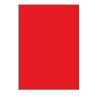 Samolepicí etikety 210 x 297 mm, A4 - reflexní červené (100 ks)