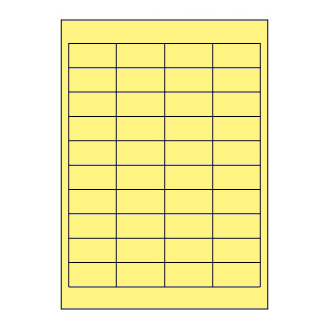 Samolepicí etikety 48,5 x 25,4 mm, A4 - žluté (100 ks)