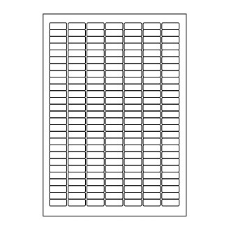 Samolepicí bílé etikety 25,4 x 10 mm, A4 (100 ks)