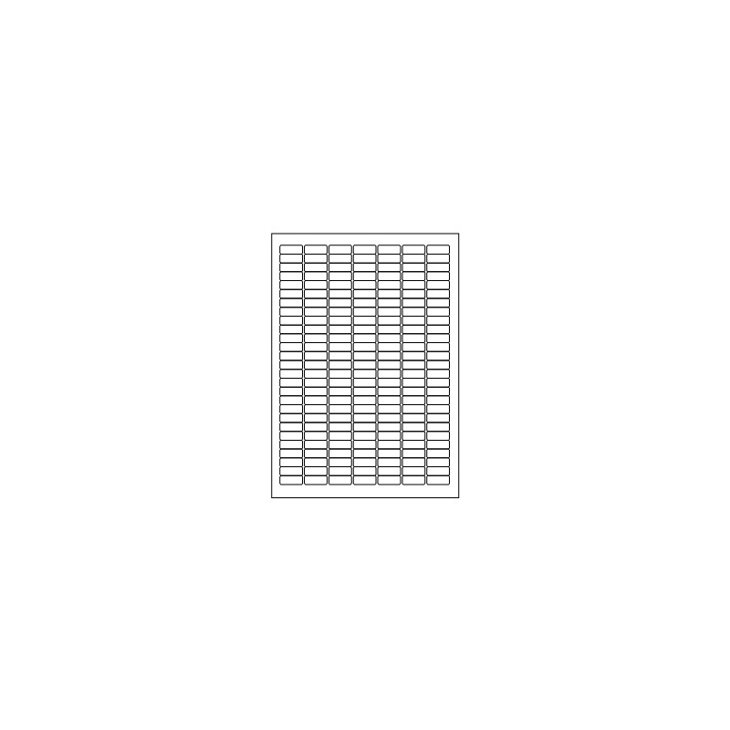 Samolepicí bílé etikety 25,4 x 10 mm, A4 (100 ks)