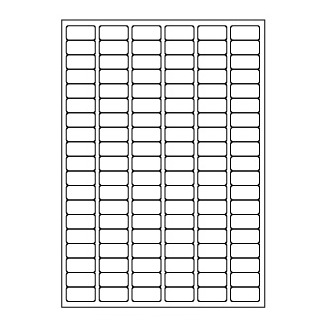 Samolepicí bílé etikety 30 x 15 mm, A4 (100 ks)