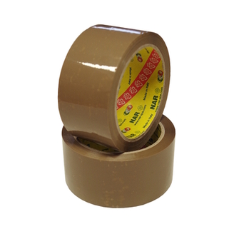 Lepicí páska Polinar šíře 48 mm x 66 m - hnědá, hotmelt