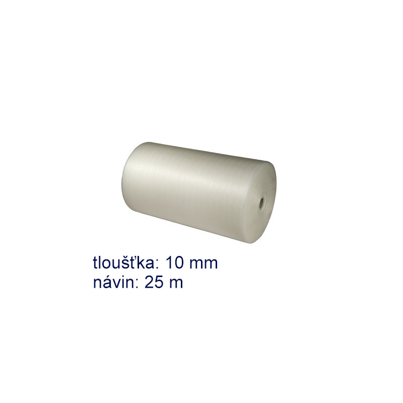 Pěnový polyetylen šíře 100 cm, tl. 10 mm, návin 25 m