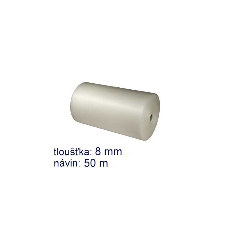 Pěnový polyetylen šíře 100 cm, tl. 8 mm, návin 50 m