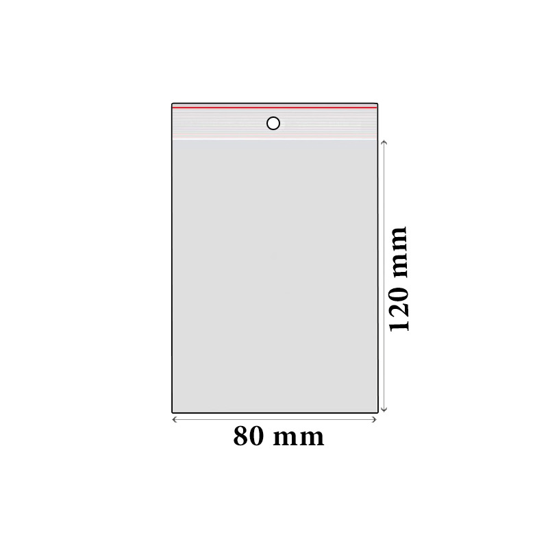 ZIP sáčky LDPE 80 x 120 mm (100 ks)