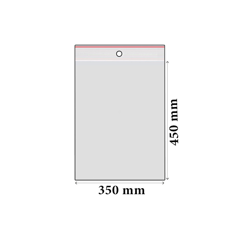 ZIP sáčky LDPE 350 x 450 mm (100 ks)