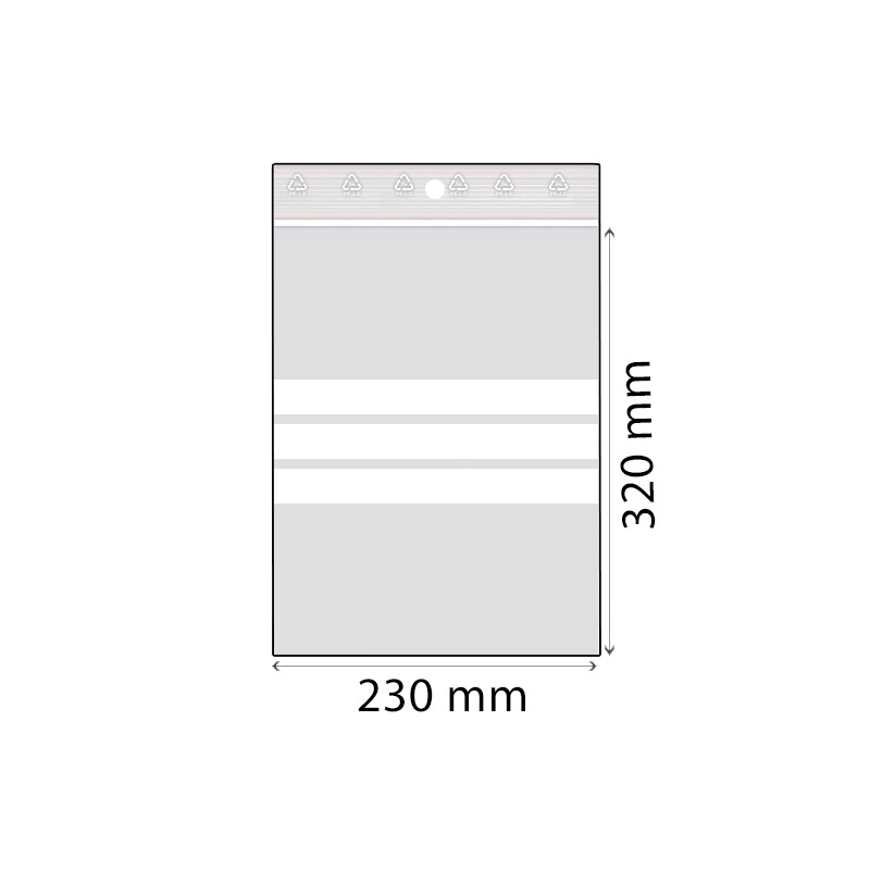 RZ sáček popisovatelný LDPE 230 x 320 mm 50 mic