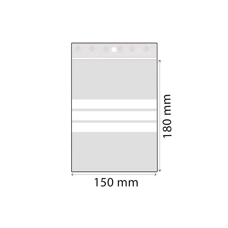 RZ sáček popisovatelný LDPE 150 x 180 mm 50 mic
