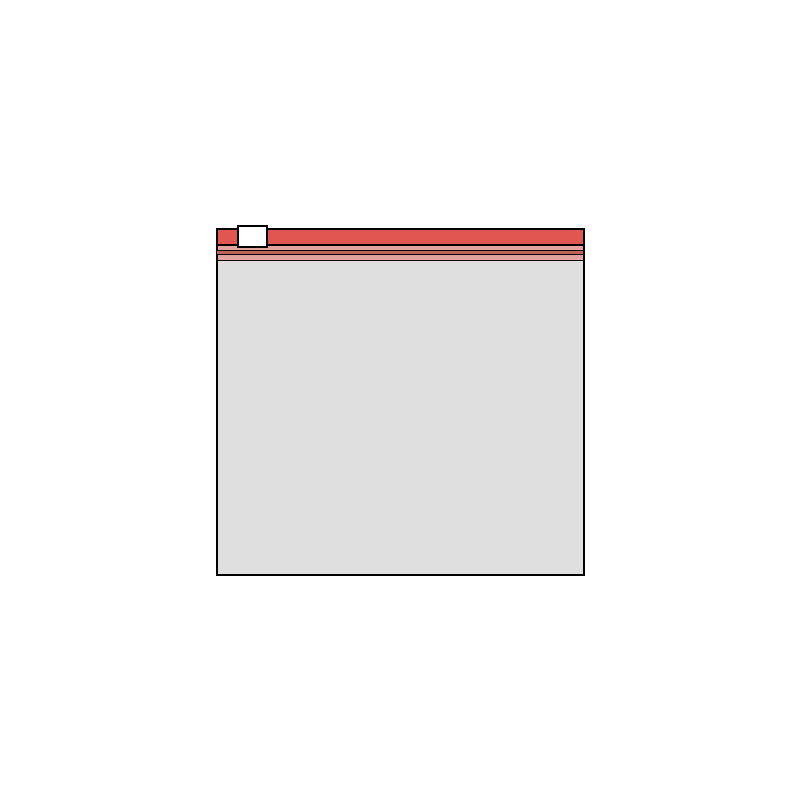 ZIP sáček s jezdcem LDPE 400 x 400 mm (50 ks/bal) - 70 um