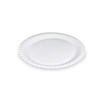 Papírový talíř mělký průměr 23 cm - bílý (100 ks)